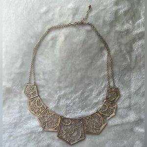 Charming Charlie Gold Statement Necklace